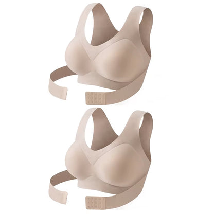 1/2PCS Women'S Posture Correction Bras Seamless Wireless Push up Bralette with Cross Back Support Female Lingerie
